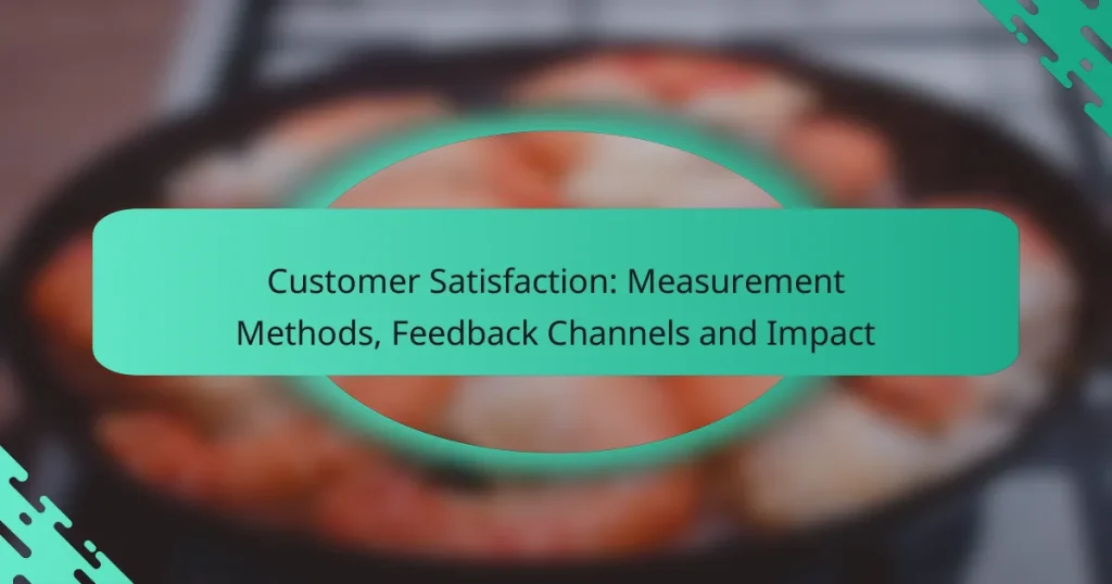 Customer Satisfaction: Measurement Methods, Feedback Channels and Impact